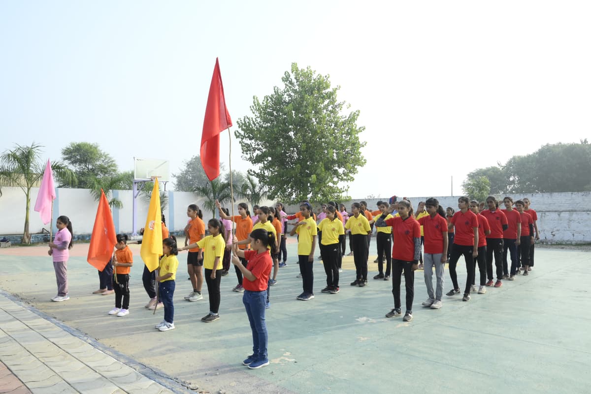 Children participating in sports activities.